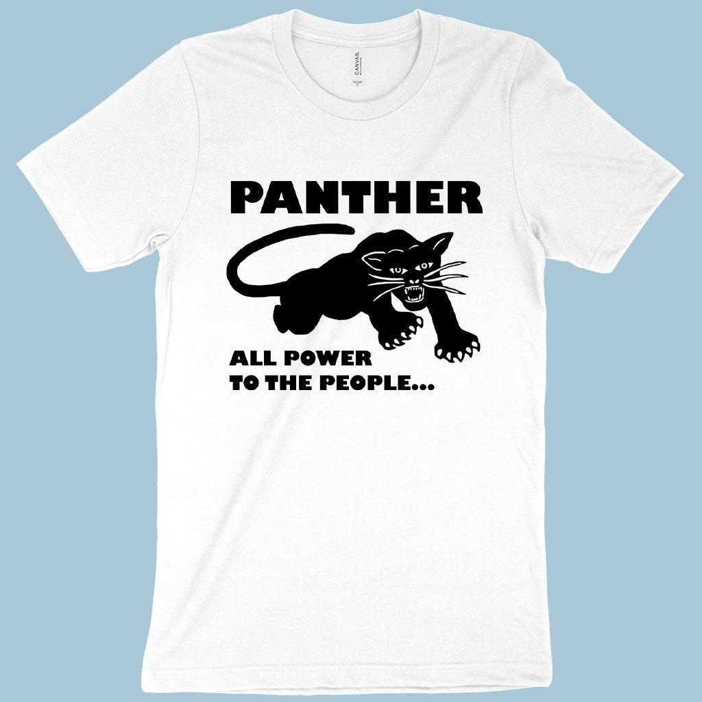All Power to the People T-Shirt - Black Panther Men's T-Shirt - Panther Graphic Tee Shirt - Trendha