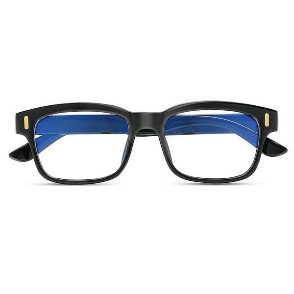 Rectangular Plastic-Frame Glasses