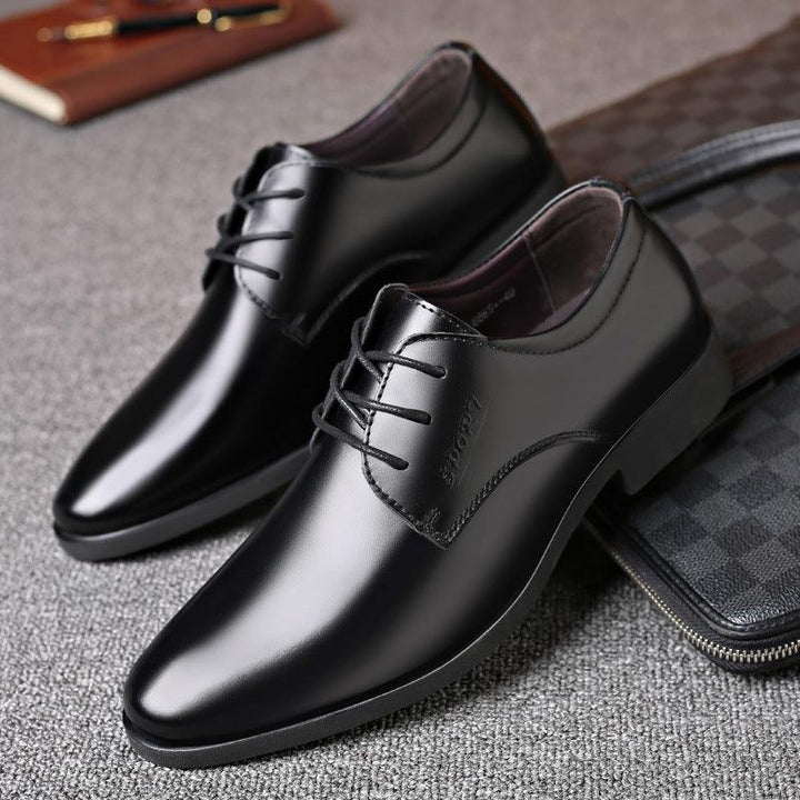 Men's British Korean Style Casual All Match Soft Leather Shoes - Trendha