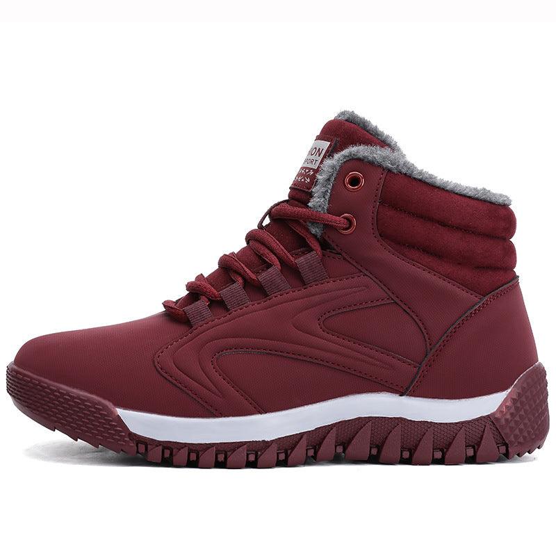 High-top Plus Cashmere Middle-aged And Elderly Walking Shoes - Trendha