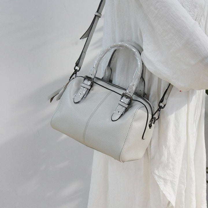 Leather retro art shoulder bag - Trendha