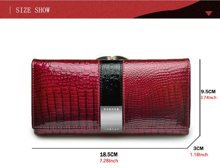 Women's leather wallet coin purse - Trendha