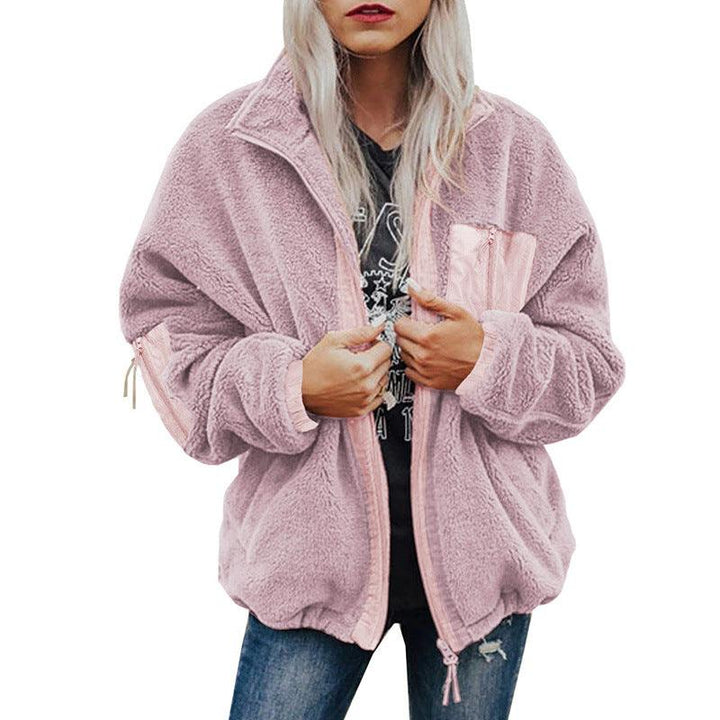 Women's Winter Long-sleeved Plush Loose Warm Cardigan - Trendha