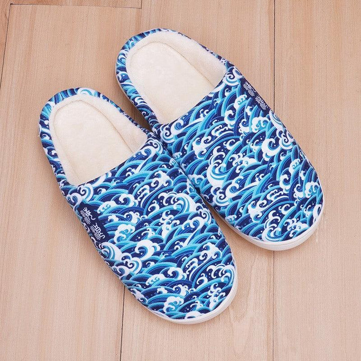 Lovers Non-slip Velvet Home Slippers Cotton Sippers - Trendha