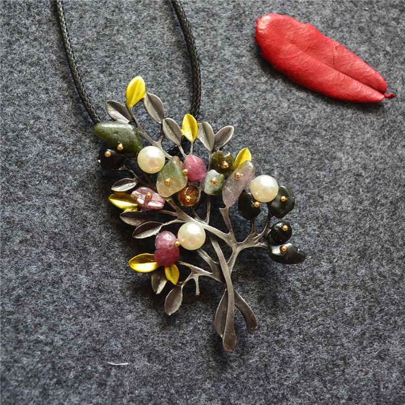 Distressed Pearl Necklace