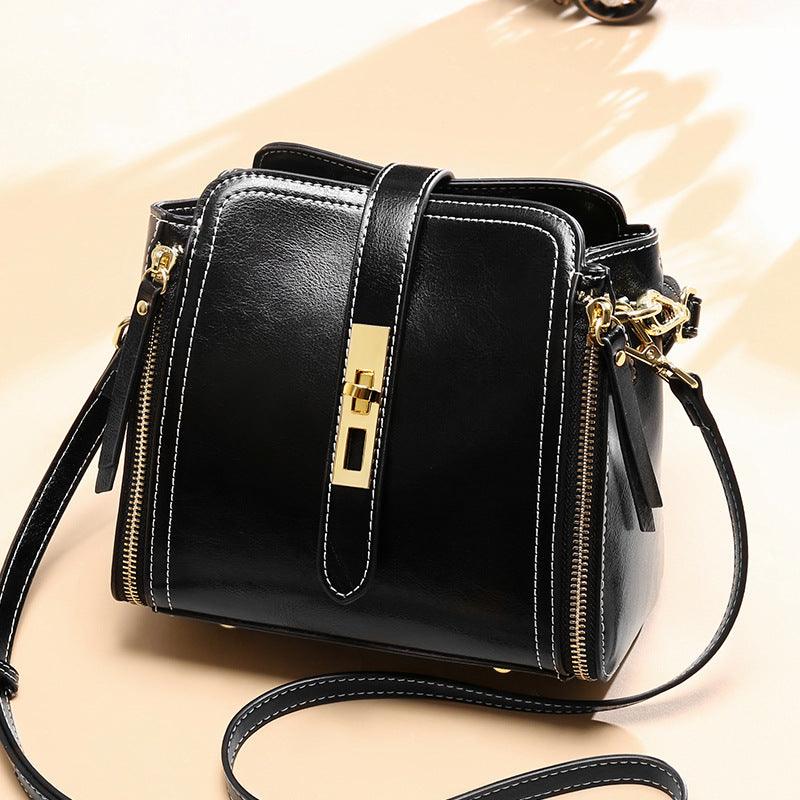Fashion one-shoulder bucket bag - Trendha
