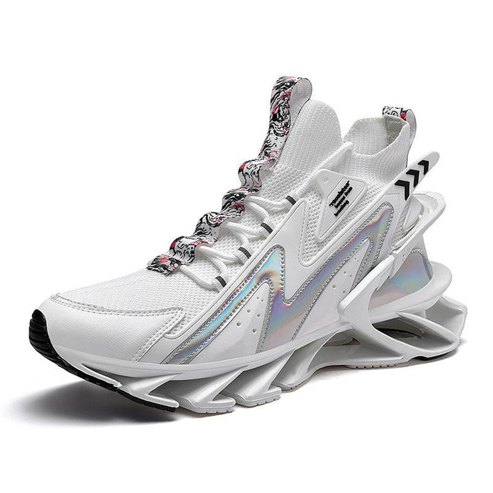 Casual Sports Shoes Breathable Thin Net Shoes Thick-soled Shock Absorption Running - Trendha