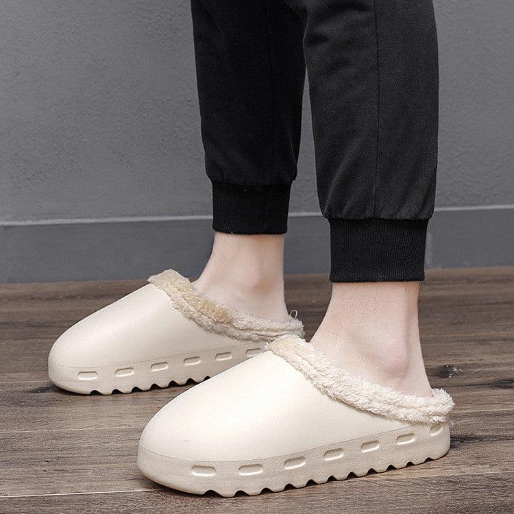 Fashion Baotou with Cotton Casual Slippers - Trendha