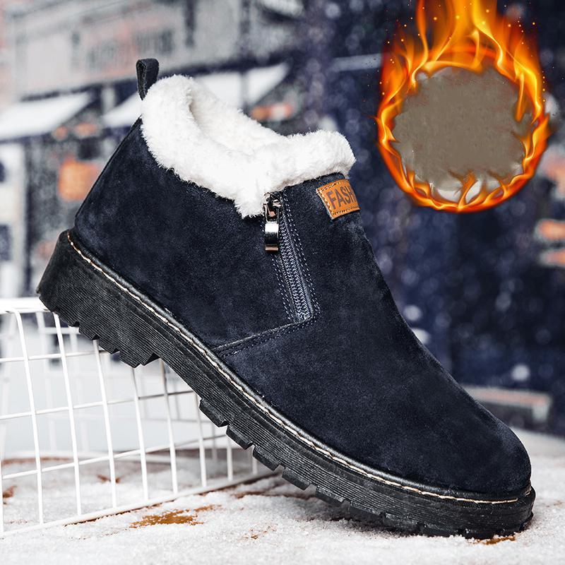 Winter Cotton Shoes Warm High-top Cotton Shoes Cotton Boots Snow Boots Plus Velvet - Trendha