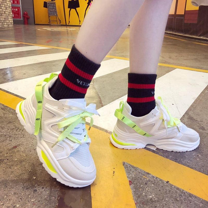 Mesh couple old shoes - Trendha