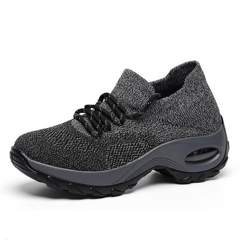 Sports shoes women flying knit socks shoes shaking shoes - Trendha