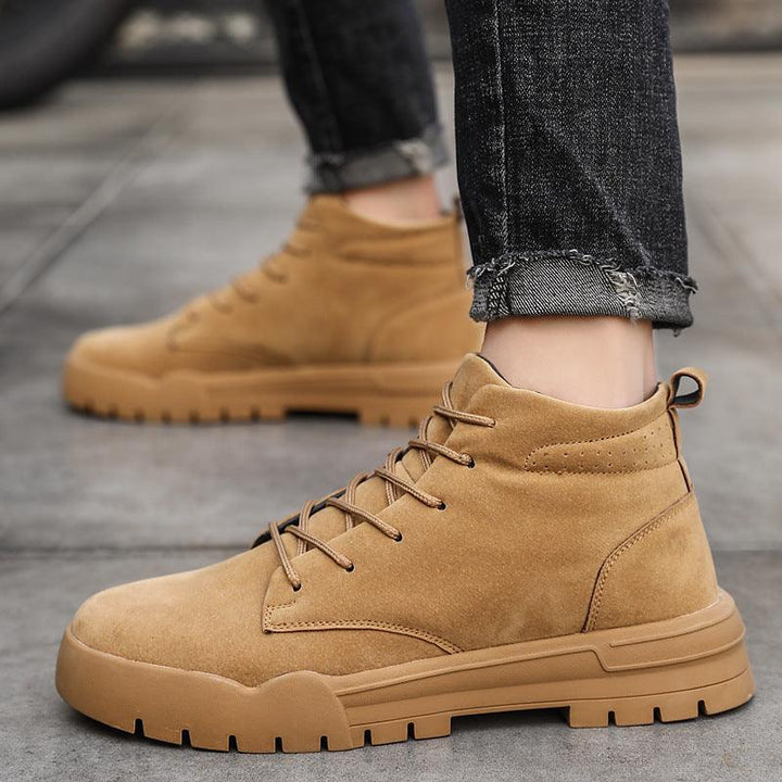 Men's solid color Martin boots - Trendha