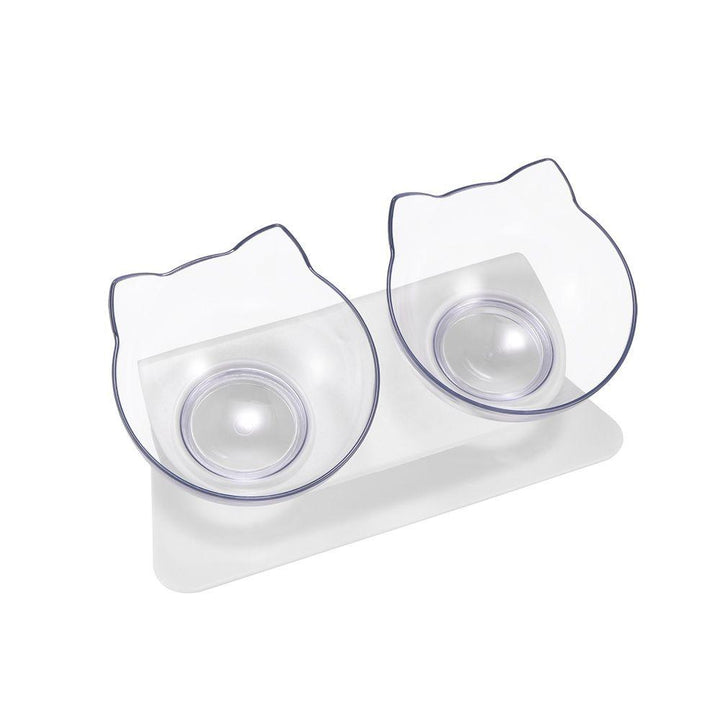 Non-Slip Cat Bowls with Raised Stand - Trendha
