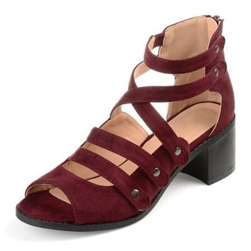 Oversized stud sandals - Trendha