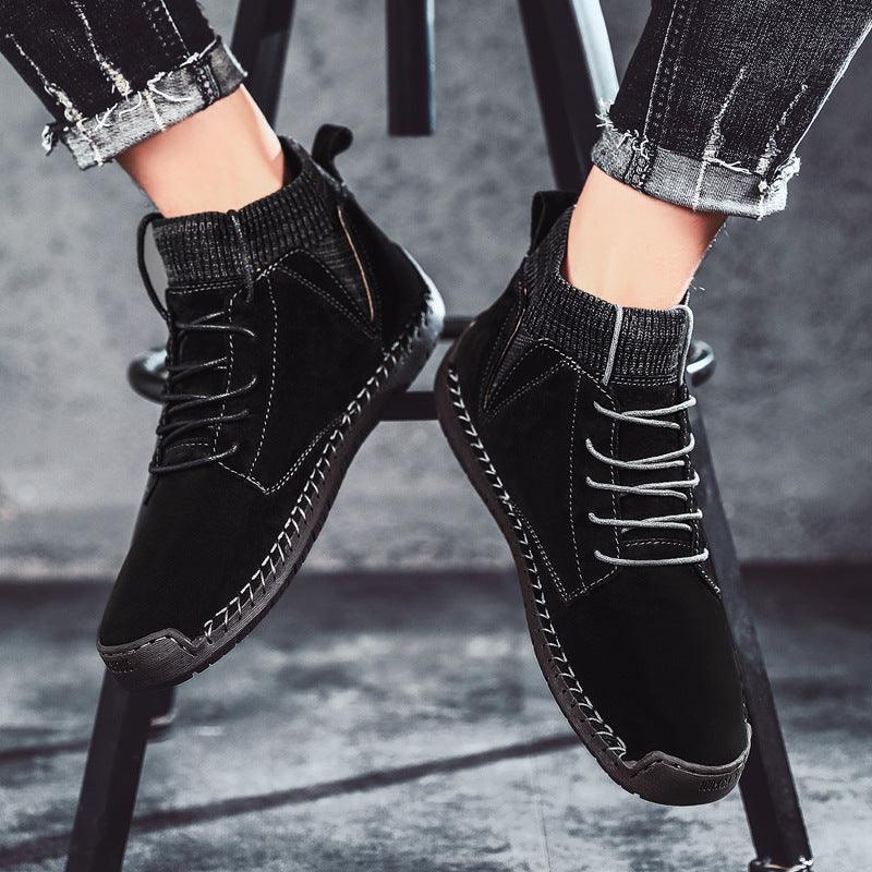 Men's Casual Warm Socks Shoes Ankle Boots - Trendha