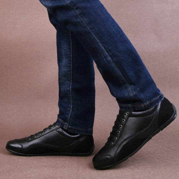 Cowhide Soft Sole Lightweight Business Casual Warm Leather Shoes - Trendha