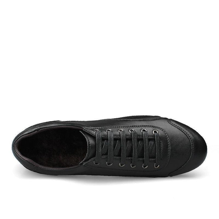 Cowhide Soft Sole Lightweight Business Casual Warm Leather Shoes - Trendha
