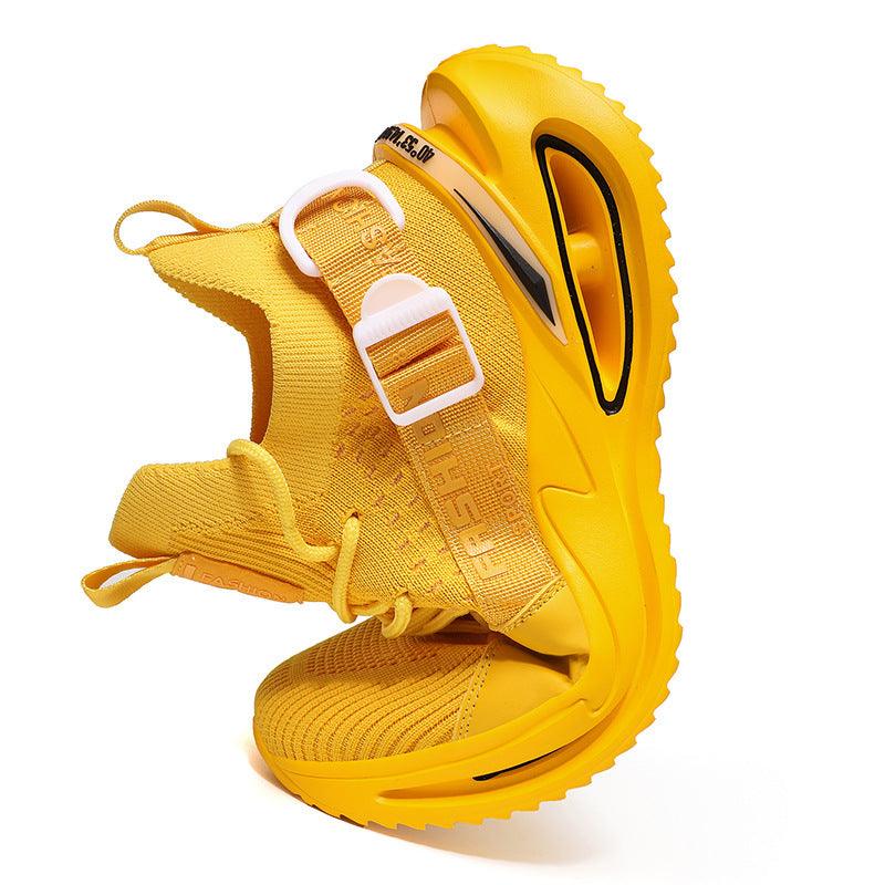2021 spring and summer fashion leisure Korean men''s shoes cross border large men''s shoes spring breathable flying woven sports shoes A02 - Trendha