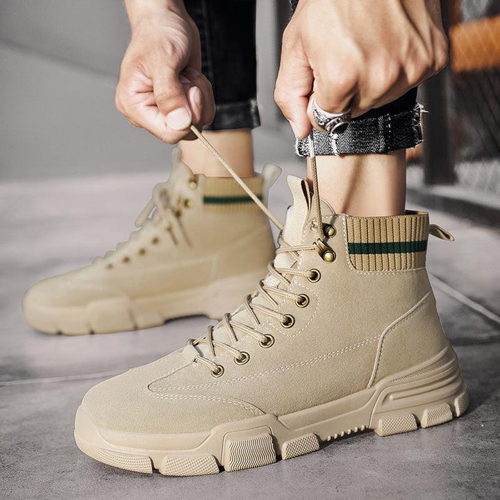 Men's high top work clothes men's shoes - Trendha