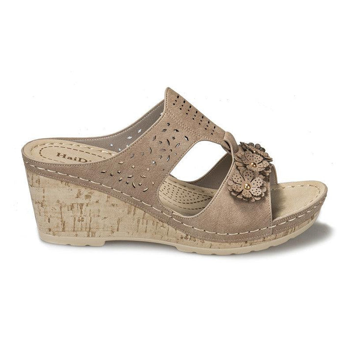 Sandals Women's Car Line Mother Shoes Sandals Wedge Slippers - Trendha