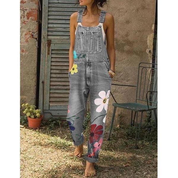 Printed Overalls, Plus Size, Amazon Wish,Sling DenimTrousers - Trendha