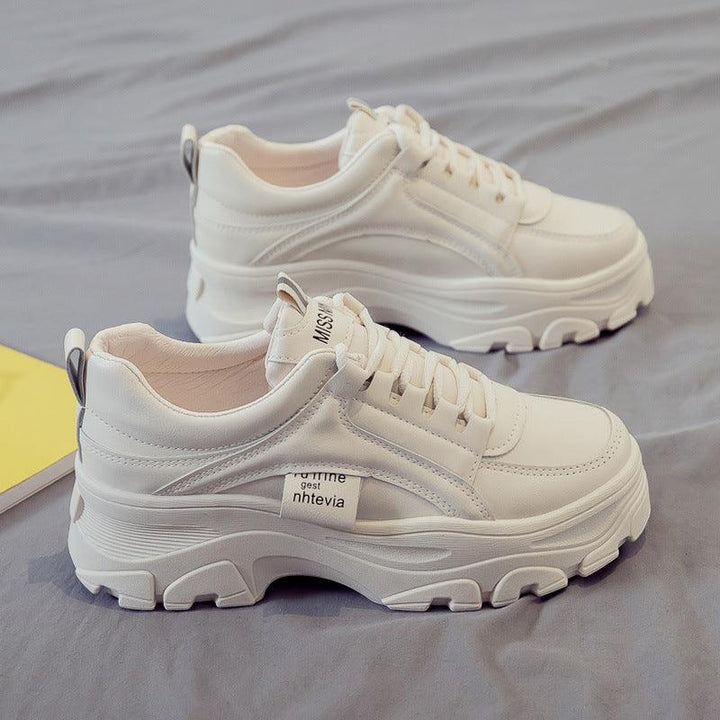 Explosive Old Shoes Women's Sports Casual White Shoes Spring And Summer 2021 New Ins Tide Net Red Super Fire Breathable - Trendha