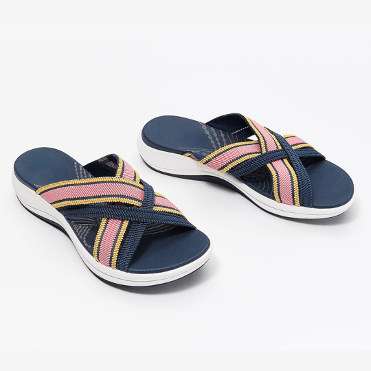 2021 New Summer Rocking Shoes Color Matching Platform Womens Shoes Fish Mouth Sandals - Trendha
