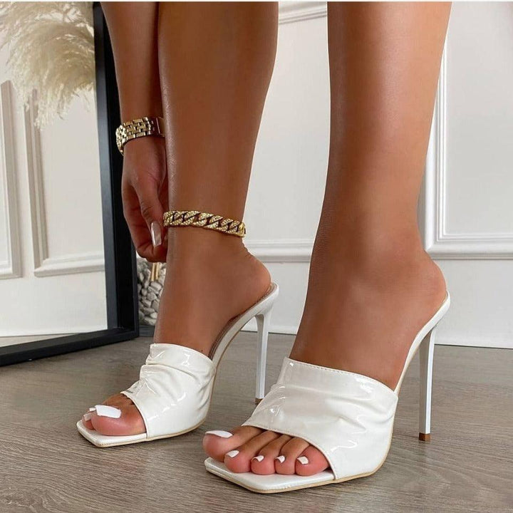Net Red Sexy All-match Wrinkle Sandals 636-51 Are Available In Size 40 - Trendha
