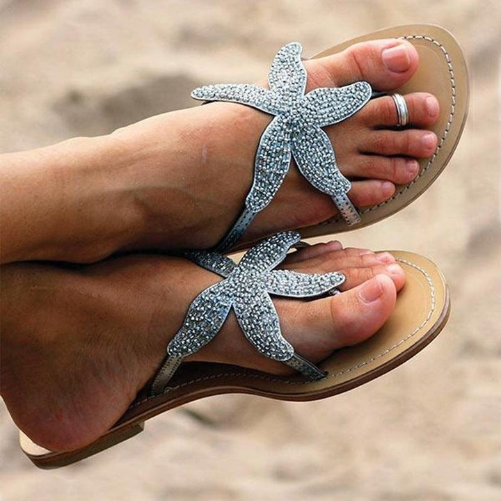 Cross-Border Foreign Trade Large Size Women'S Sandals, Women'S Summer Flip Flops, Starfish Shoes, Women'S Flat Bottom Casual Fashion Women'S Shoes - Trendha
