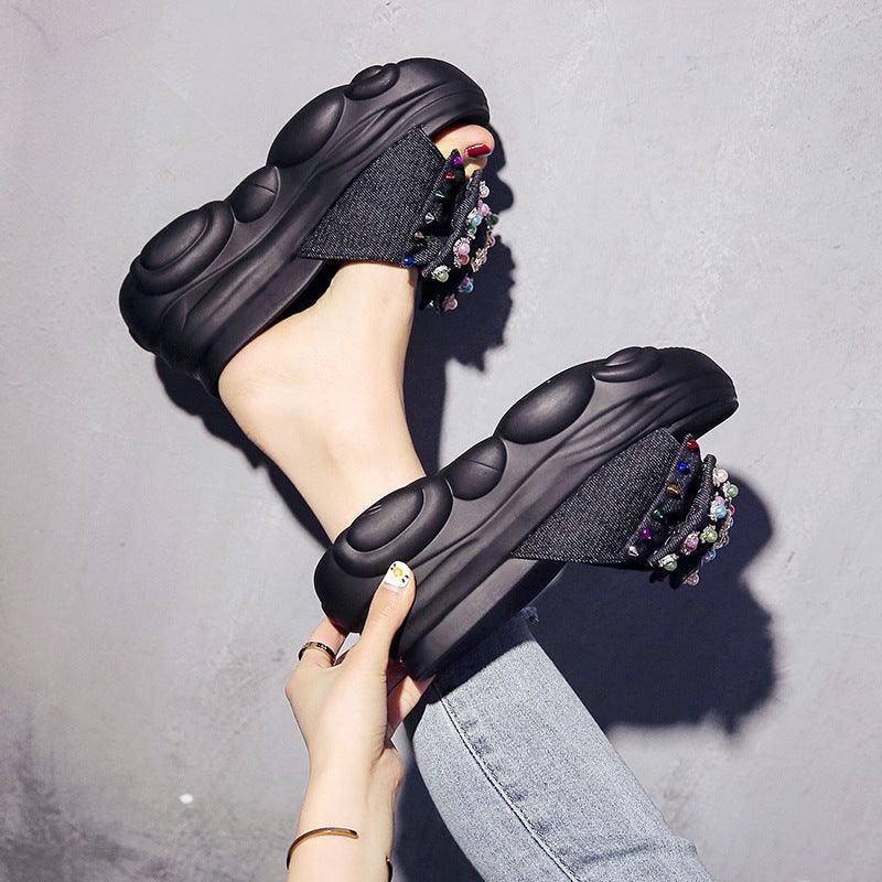 Women's 8cm Wedge Slippers New Summer Fashion - Trendha