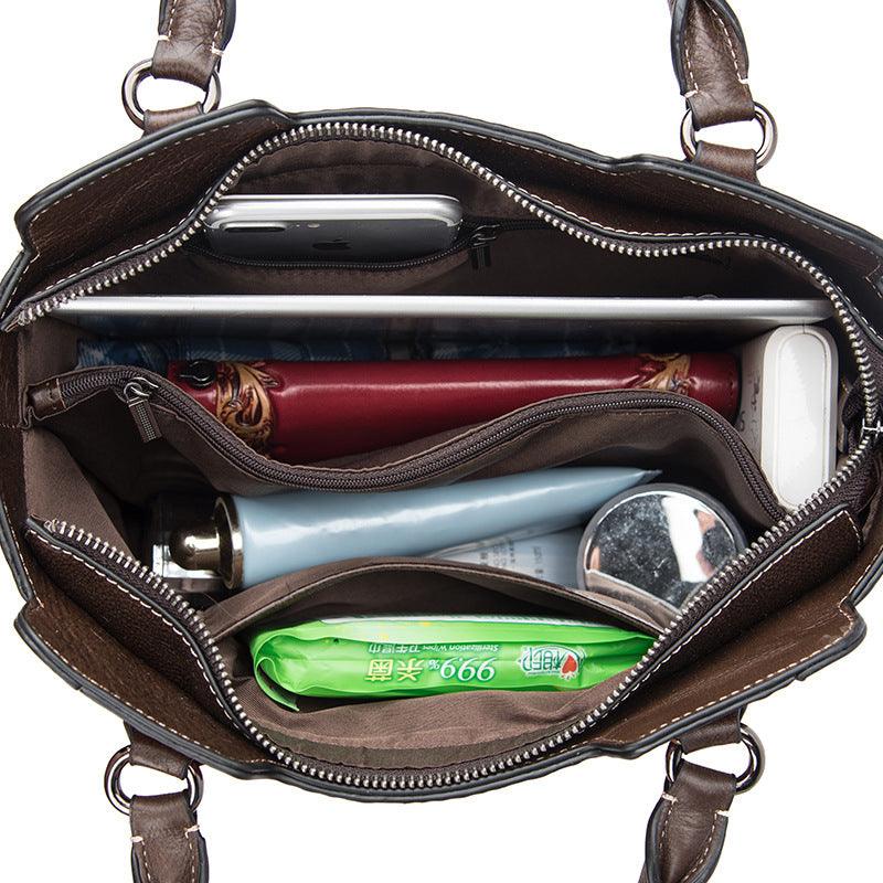 Large Capacity Retro Ladies Shoulder Bag Casual and Simple - Trendha
