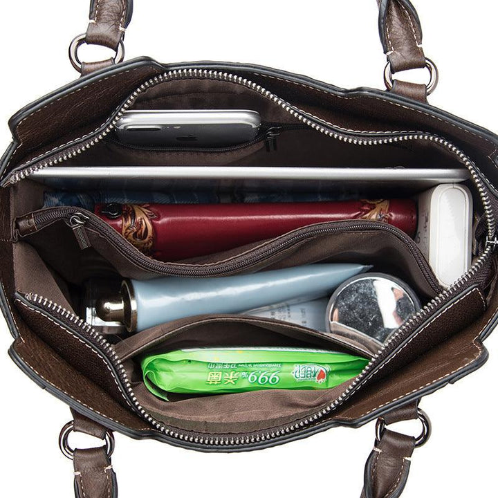 Large Capacity Retro Ladies Shoulder Bag Casual and Simple - Trendha
