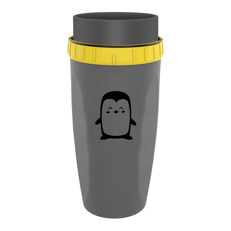 No Cover Twist Cup Travel Portable Cup Double Insulation Tumbler Straw Sippy Water Bottles Portable For Children Adults - Trendha