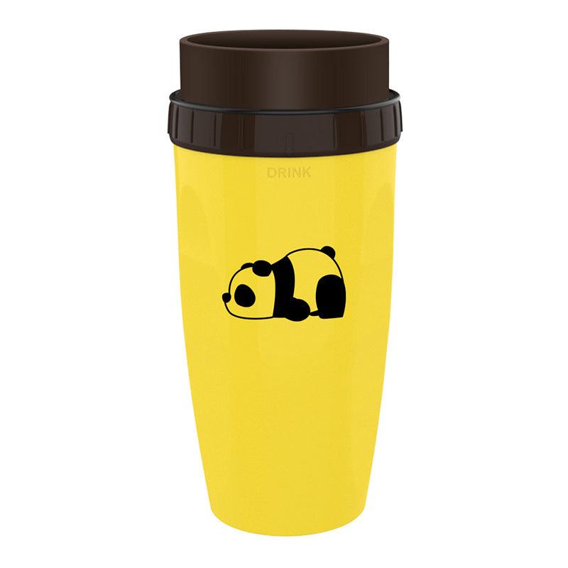 No Cover Twist Cup Travel Portable Cup Double Insulation Tumbler Straw Sippy Water Bottles Portable For Children Adults - Trendha