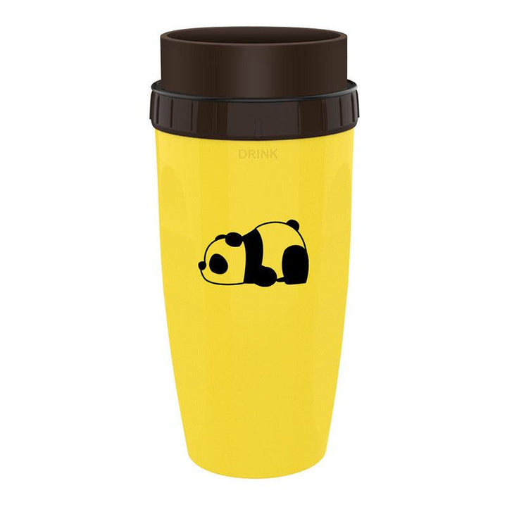 No Cover Twist Cup Travel Portable Cup Double Insulation Tumbler Straw Sippy Water Bottles Portable For Children Adults - Trendha