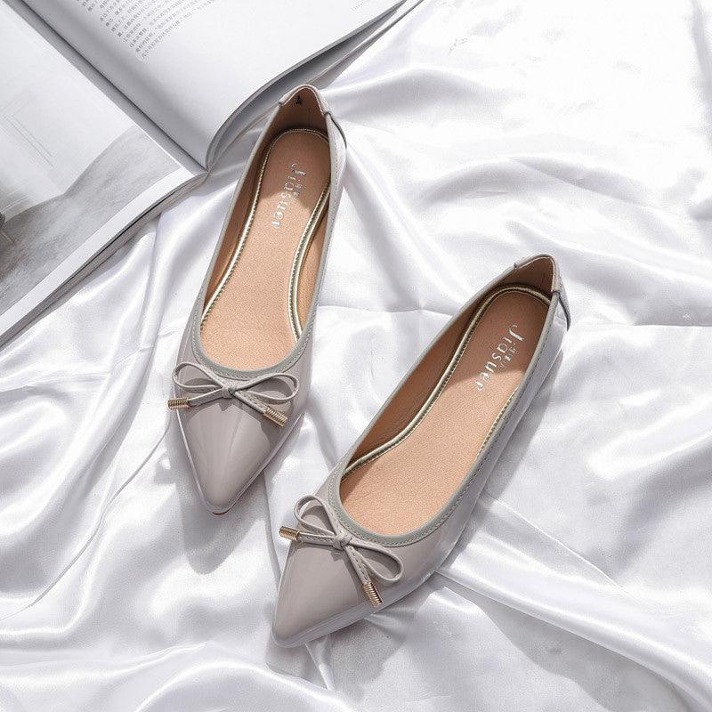 Women's Pointed-Toe Bow Flats