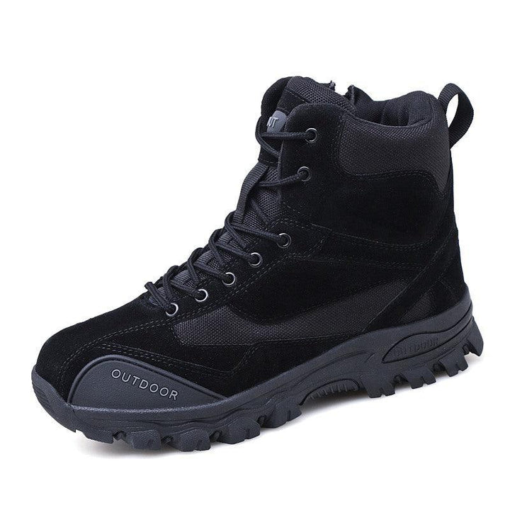 Mountaineering Work Shoes High-Top Lace-Up Mid-Tube Martin Boots - Trendha