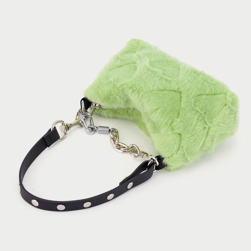 Hot Girl Underarms Cute Plush Love Plush Handbag - Trendha