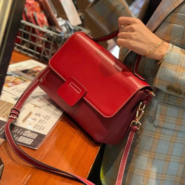 Leather Handbags New Style Single-shoulder Messenger Bag - Trendha
