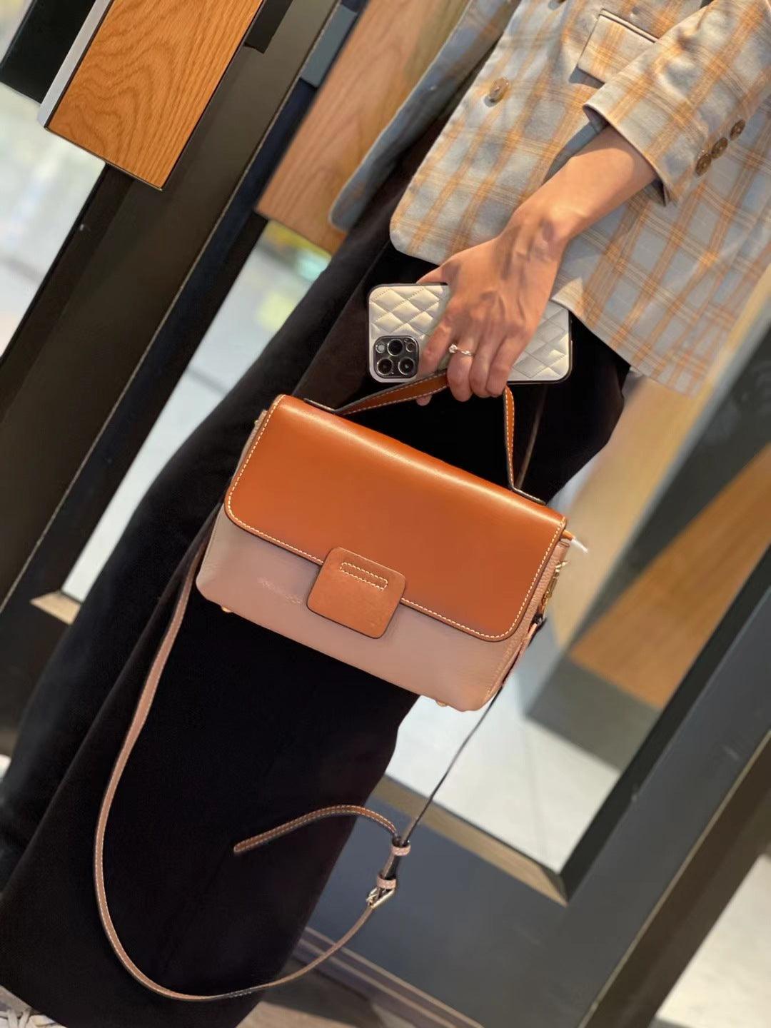 Leather Handbags New Style Single-shoulder Messenger Bag - Trendha