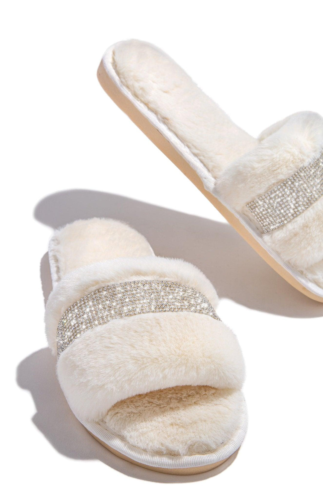 Flat-Heel Flat Round-Toe Slippers - Trendha