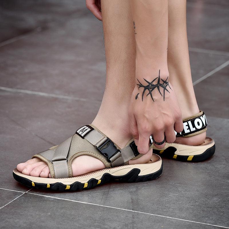 Explore the New Sandals Men's Beach Shoes | Stylish, Non-slip Dual-use Slippers