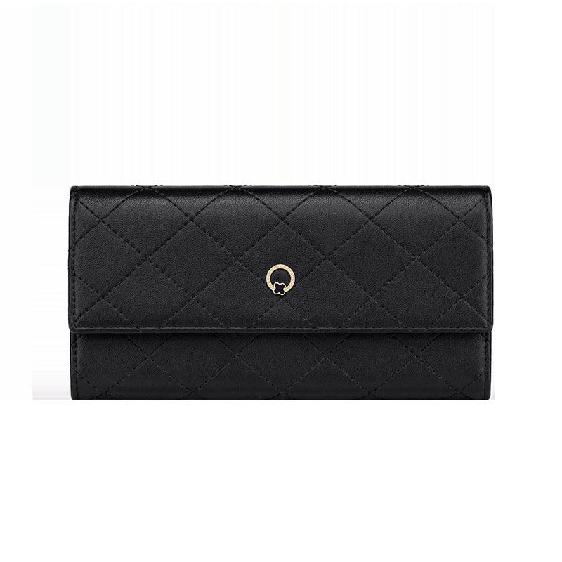 Cowhide Multifunctional Long Multi-card Pocket Wallet Clutch - Trendha