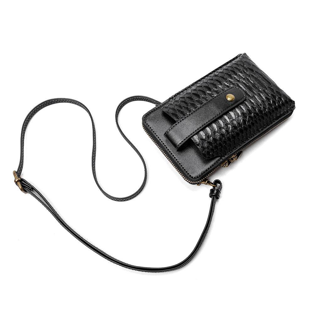 Ladies Shoulder Bag Snake Print Small Square Bag PU Leather Lipstick Bag - Trendha