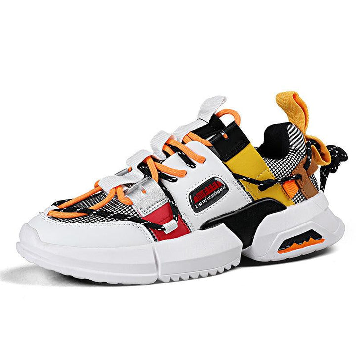 Retro Casual Shoes Fashion Trend Sports Shoes Light, Comfortable And Breathable Men's Shoes - Trendha