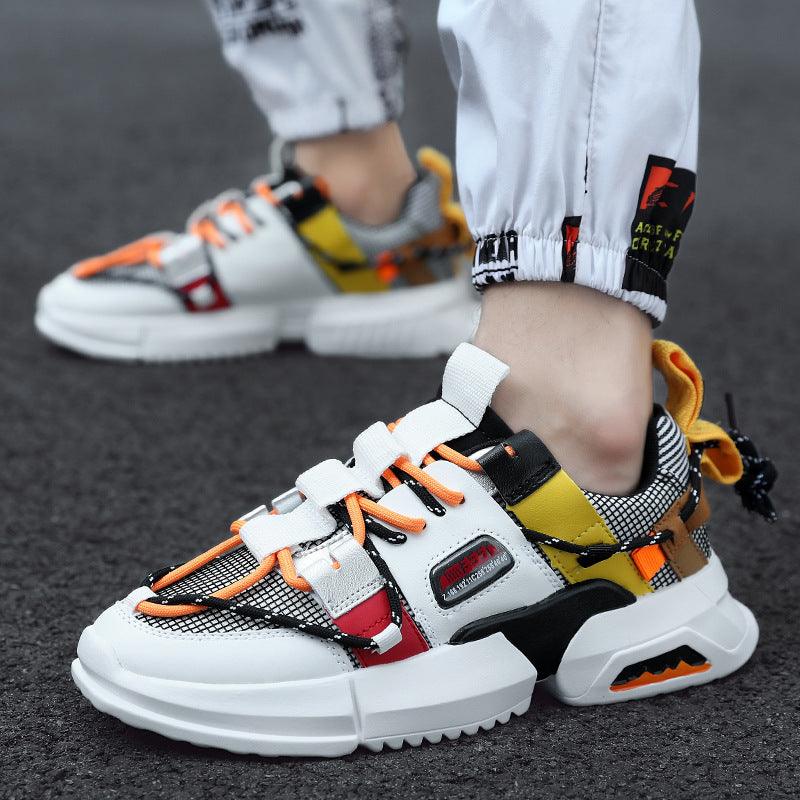 Retro Casual Shoes Fashion Trend Sports Shoes Light, Comfortable And Breathable Men's Shoes - Trendha