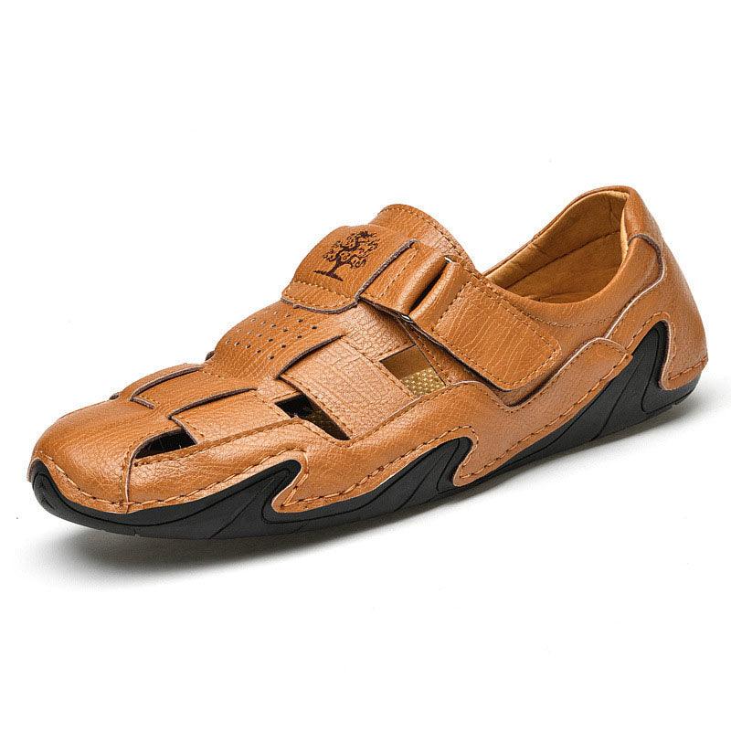 Men's Genuine Leather Sandals - Trendha
