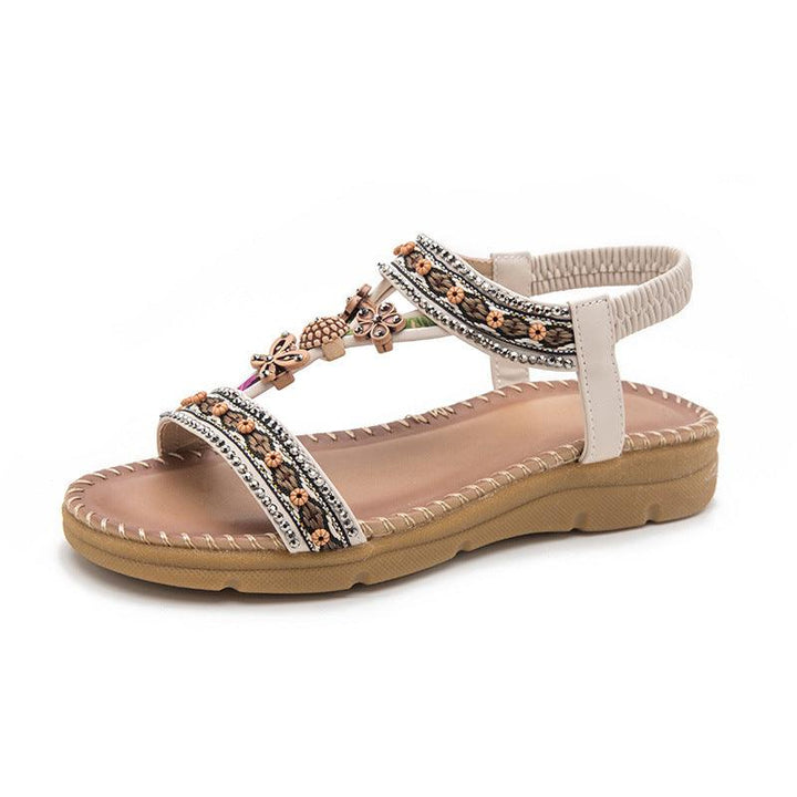 Women's Fashion Large Size Flat Toe Sandals - Trendha