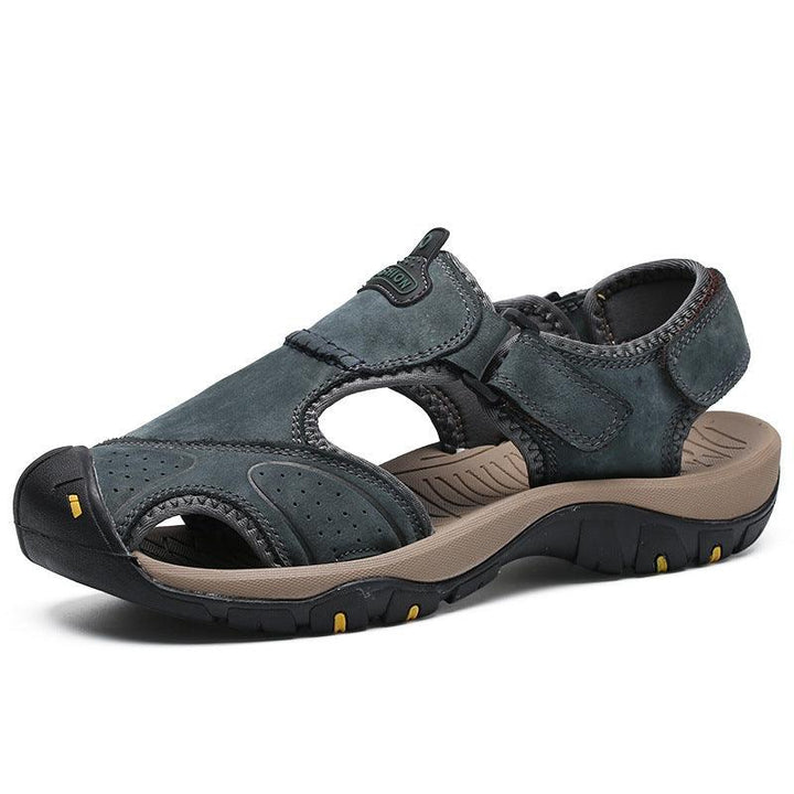 Baotou Anti-Collision Breathable Casual Leather Sandals - Trendha