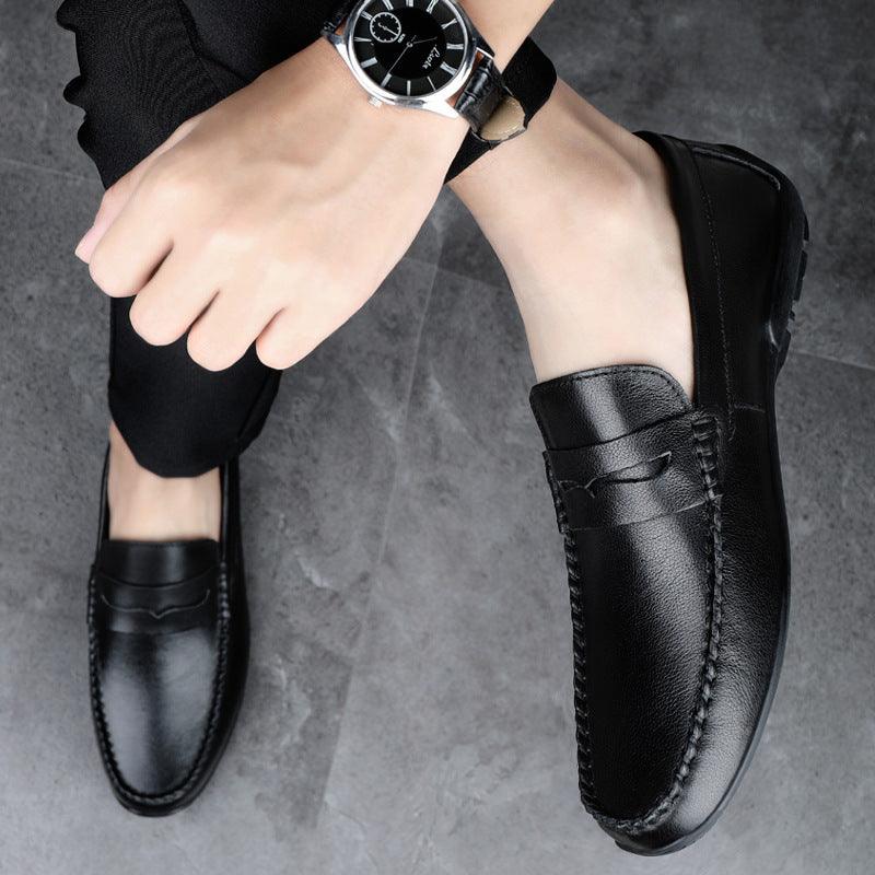 Men's Cowhide Slip-On Loafers